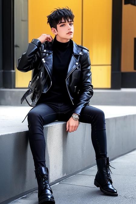 GRMY leather down jacket sullen IO 深水洸太